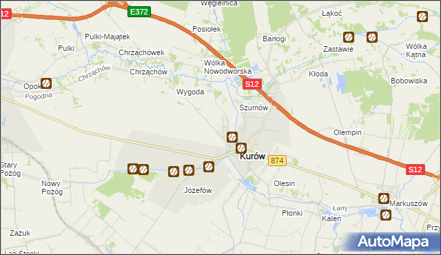 mapa Brzozowa Gać, Brzozowa Gać na mapie Targeo