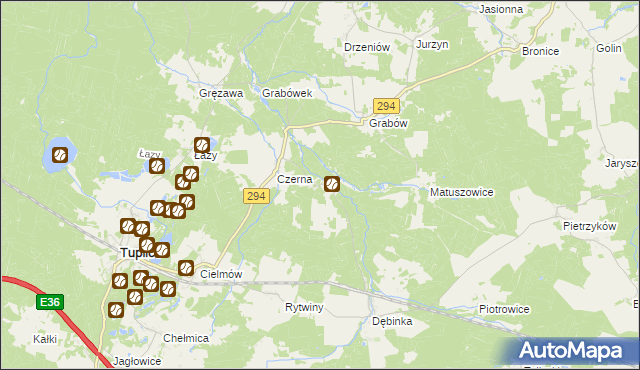 mapa Chlebice, Chlebice na mapie Targeo