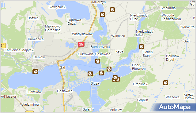 mapa Chmielnik gmina Ślesin, Chmielnik gmina Ślesin na mapie Targeo