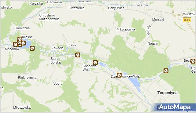 mapa Chruślanki Józefowskie, Chruślanki Józefowskie na mapie Targeo