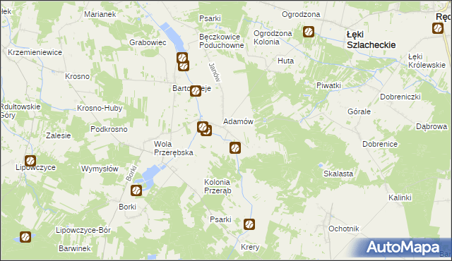 mapa Cieśle gmina Łęki Szlacheckie, Cieśle gmina Łęki Szlacheckie na mapie Targeo