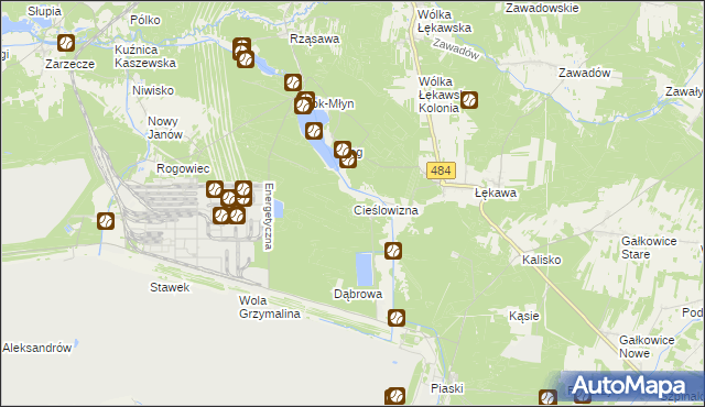 mapa Cieślowizna, Cieślowizna na mapie Targeo