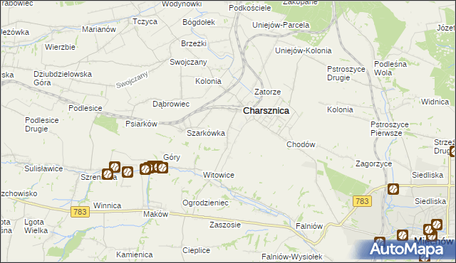 mapa Ciszowice, Ciszowice na mapie Targeo