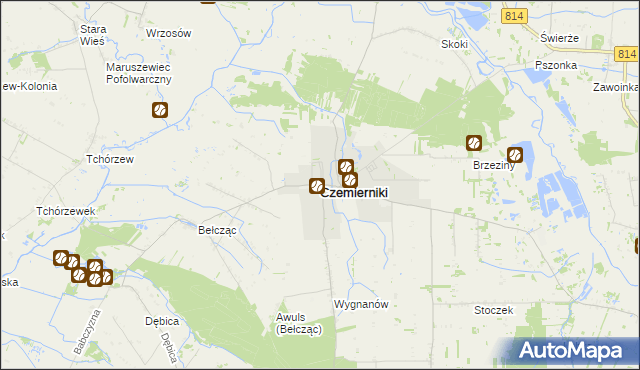 mapa Czemierniki, Czemierniki na mapie Targeo