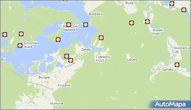 mapa Czerwony Krzyż, Czerwony Krzyż na mapie Targeo