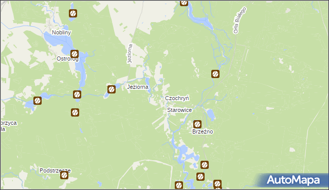 mapa Czochryń, Czochryń na mapie Targeo