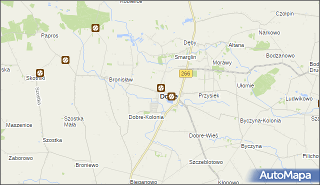 mapa Dobre powiat radziejowski, Dobre powiat radziejowski na mapie Targeo