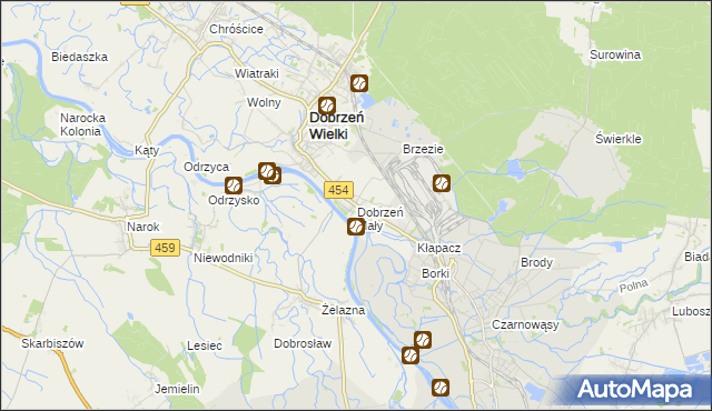 mapa Dobrzeń Mały, Dobrzeń Mały na mapie Targeo