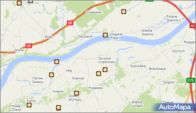 mapa Dorposz Chełmiński, Dorposz Chełmiński na mapie Targeo