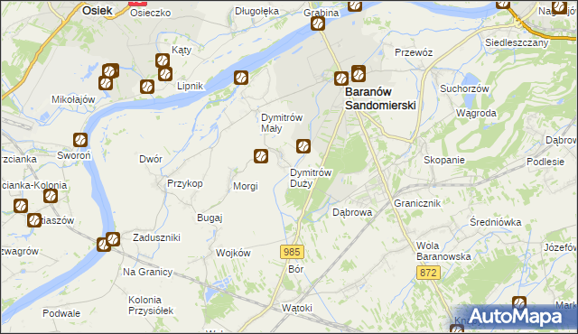 mapa Dymitrów Duży, Dymitrów Duży na mapie Targeo