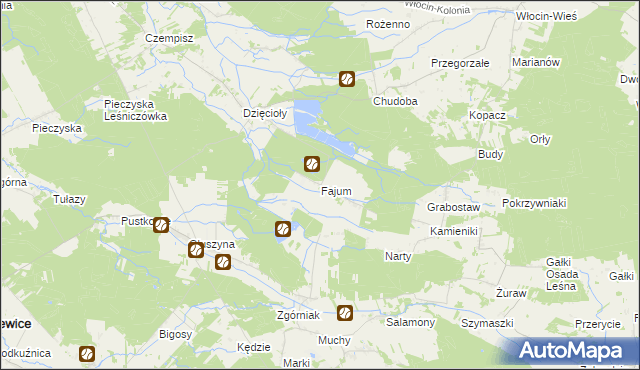 mapa Fajum, Fajum na mapie Targeo