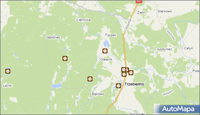 mapa Glewnik, Glewnik na mapie Targeo