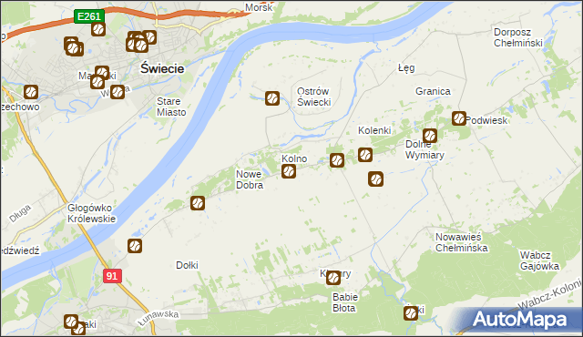 mapa Górne Wymiary, Górne Wymiary na mapie Targeo