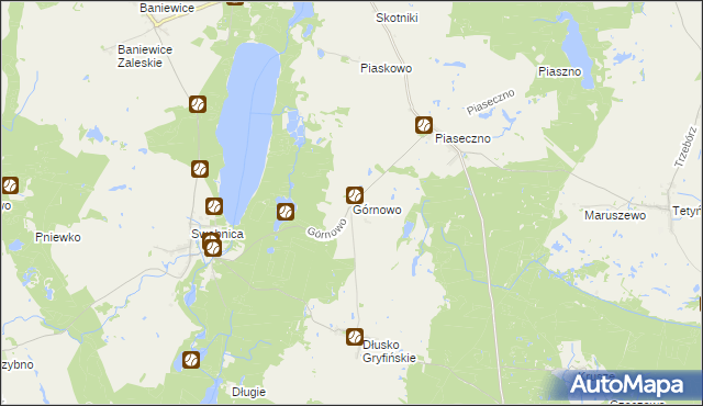 mapa Górnowo, Górnowo na mapie Targeo