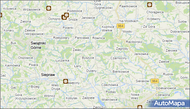 mapa Gorzków gmina Wieliczka, Gorzków gmina Wieliczka na mapie Targeo