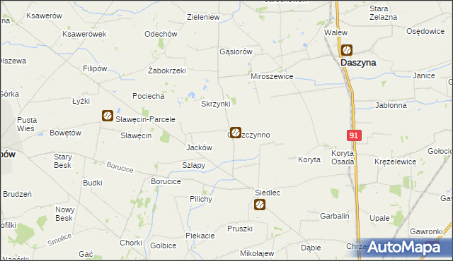 mapa Goszczynno, Goszczynno na mapie Targeo