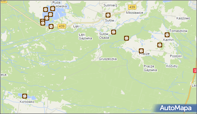 mapa Gruszeczka, Gruszeczka na mapie Targeo