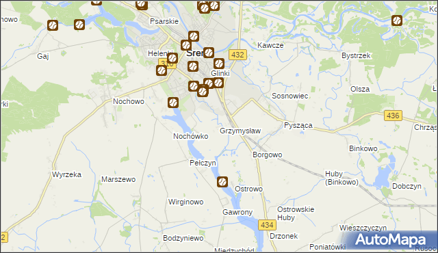 mapa Grzymysław, Grzymysław na mapie Targeo