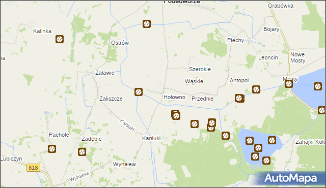 mapa Hołowno, Hołowno na mapie Targeo