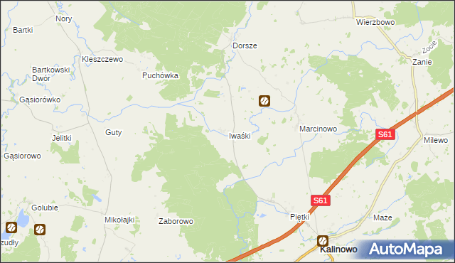 mapa Iwaśki, Iwaśki na mapie Targeo