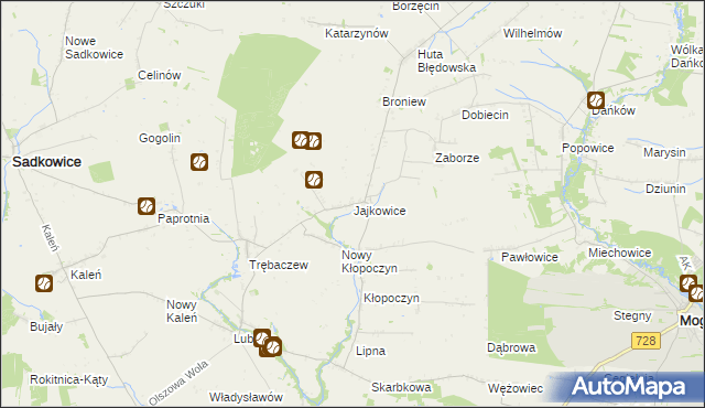 mapa Jajkowice, Jajkowice na mapie Targeo