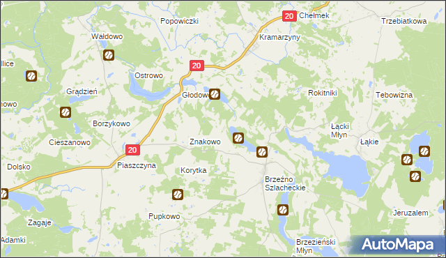 mapa Janowo gmina Lipnica, Janowo gmina Lipnica na mapie Targeo