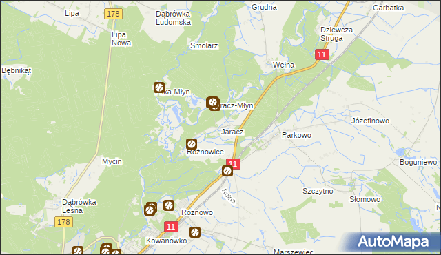 mapa Jaracz, Jaracz na mapie Targeo