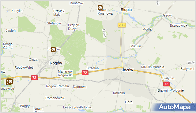 mapa Jasienin Duży, Jasienin Duży na mapie Targeo
