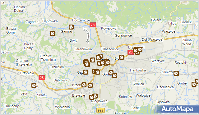 mapa Jasła, Jasło na mapie Targeo