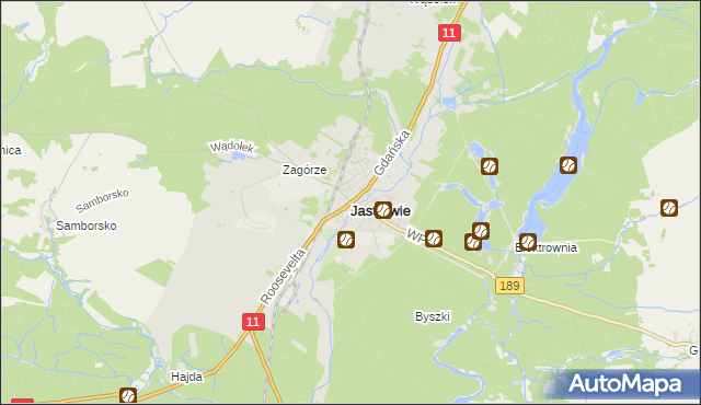 mapa Jastrowie, Jastrowie na mapie Targeo