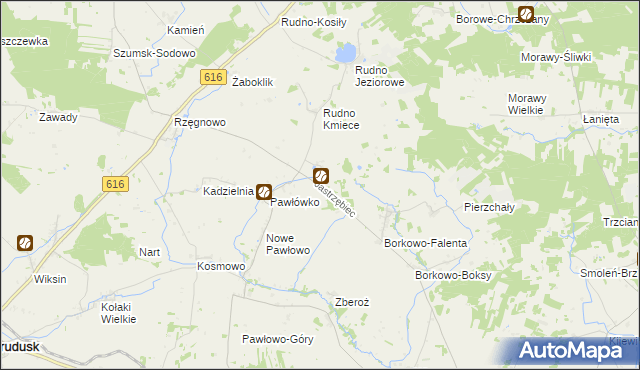 mapa Jastrzębiec gmina Czernice Borowe, Jastrzębiec gmina Czernice Borowe na mapie Targeo