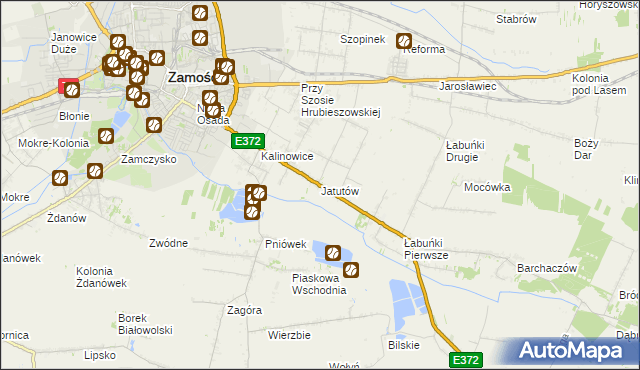 mapa Jatutów, Jatutów na mapie Targeo