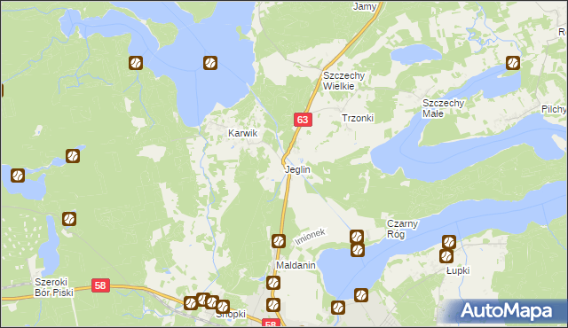 mapa Jeglin, Jeglin na mapie Targeo