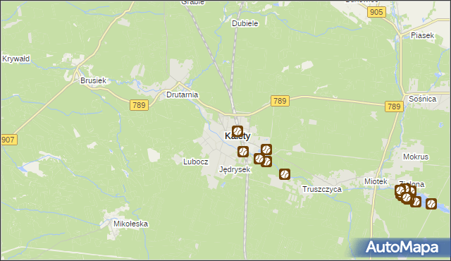 mapa Kalety powiat tarnogórski, Kalety powiat tarnogórski na mapie Targeo