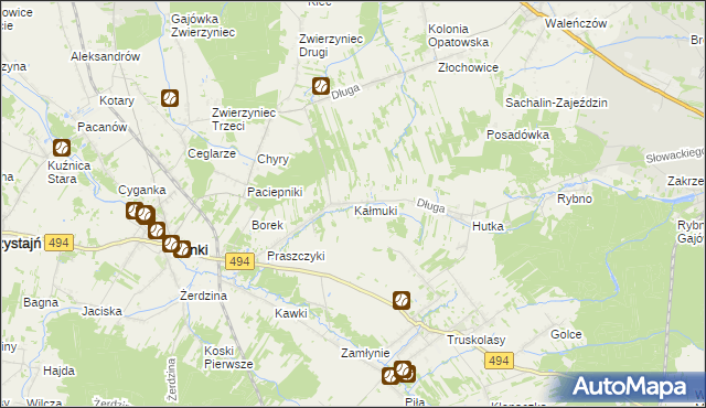 mapa Kałmuki, Kałmuki na mapie Targeo