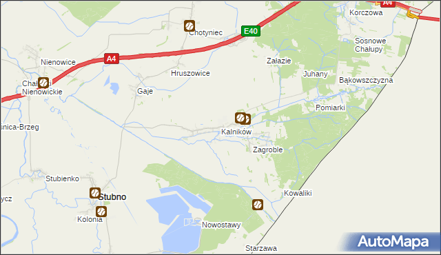 mapa Kalników, Kalników na mapie Targeo