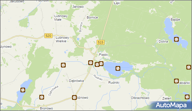 mapa Kamieniec gmina Susz, Kamieniec gmina Susz na mapie Targeo