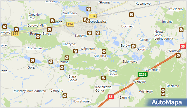 mapa Kapalica, Kapalica na mapie Targeo