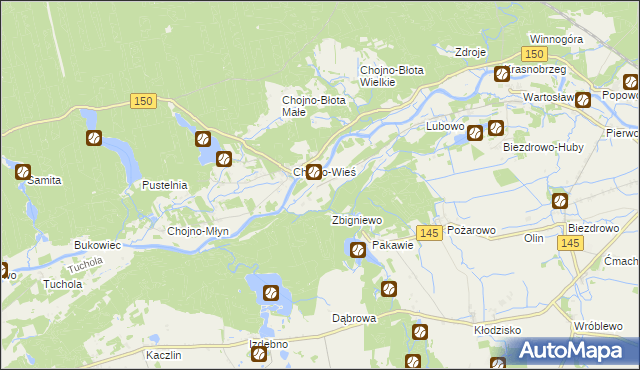 mapa Karolewo gmina Wronki, Karolewo gmina Wronki na mapie Targeo