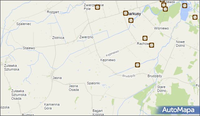 mapa Kępniewo, Kępniewo na mapie Targeo