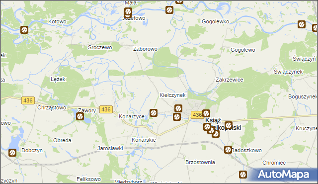 mapa Kiełczynek, Kiełczynek na mapie Targeo