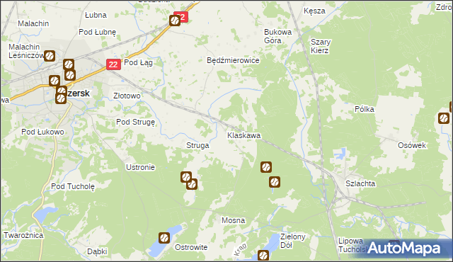 mapa Klaskawa, Klaskawa na mapie Targeo