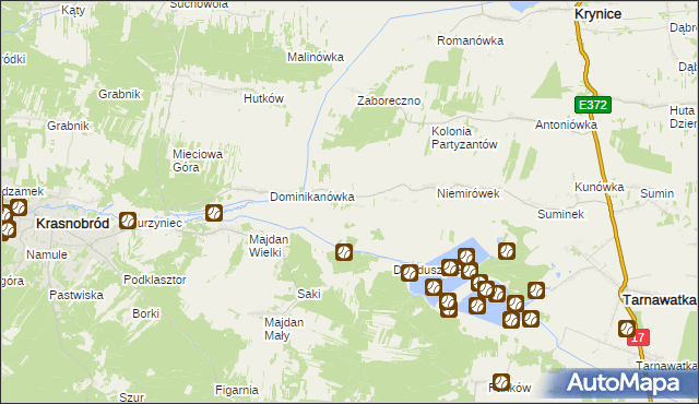 mapa Klocówka, Klocówka na mapie Targeo