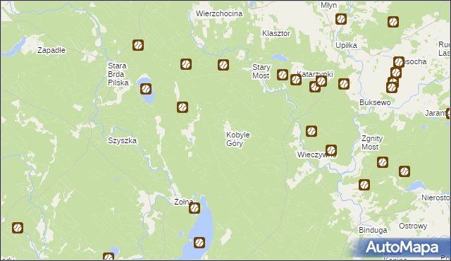 mapa Kobyle Góry, Kobyle Góry na mapie Targeo