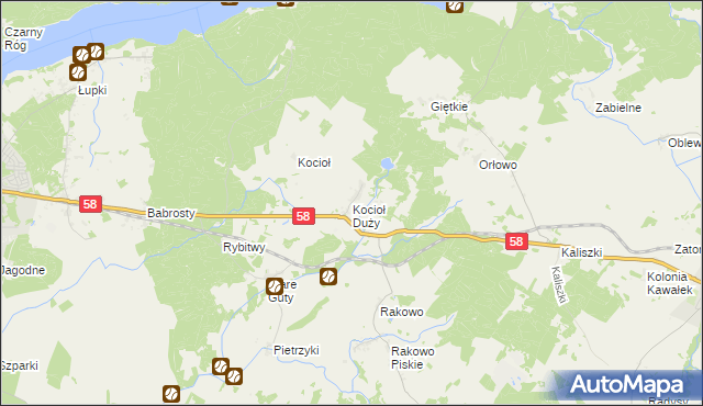 mapa Kocioł Duży, Kocioł Duży na mapie Targeo