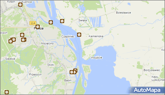 mapa Kolonia Kamieniska, Kolonia Kamieniska na mapie Targeo