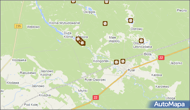 mapa Konigort, Konigort na mapie Targeo