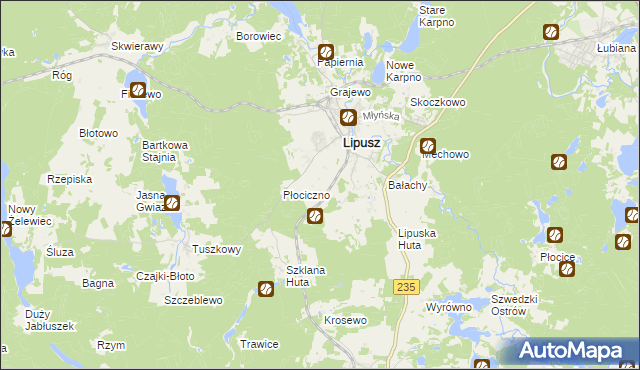 mapa Konitop, Konitop na mapie Targeo