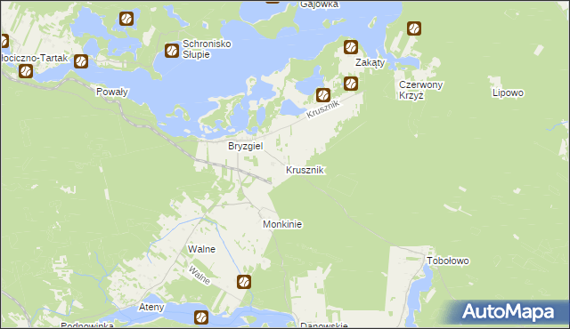 mapa Krusznik, Krusznik na mapie Targeo