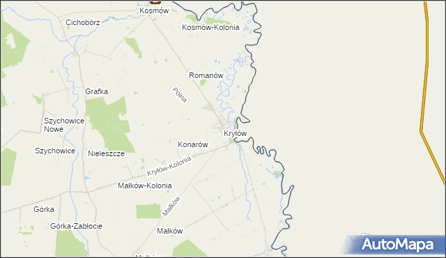 mapa Kryłów, Kryłów na mapie Targeo